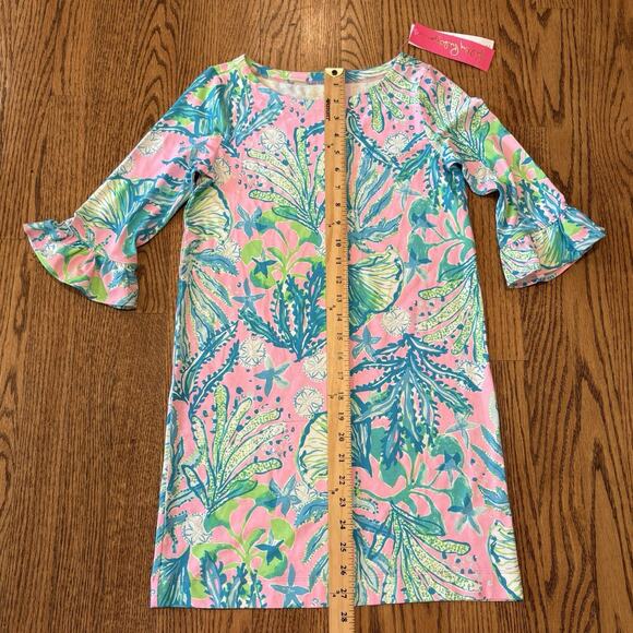 Lilly Pulitzer NEW UPF 50 Mini Sophie Ruffle Dress Large 10-12 MANDEVILLA BABY - Picture 5 of 10